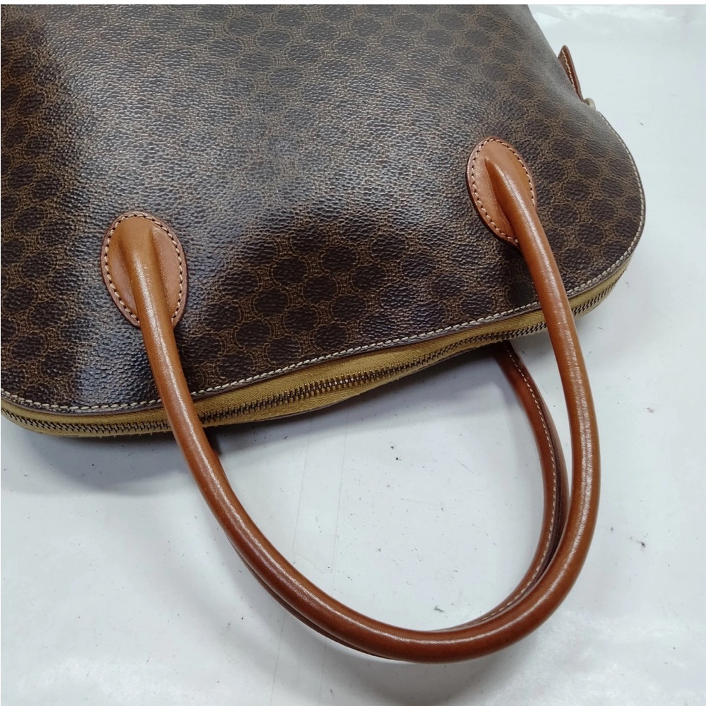 Celine Authentic Brown Macadam Handbag - Picture 4 of 10